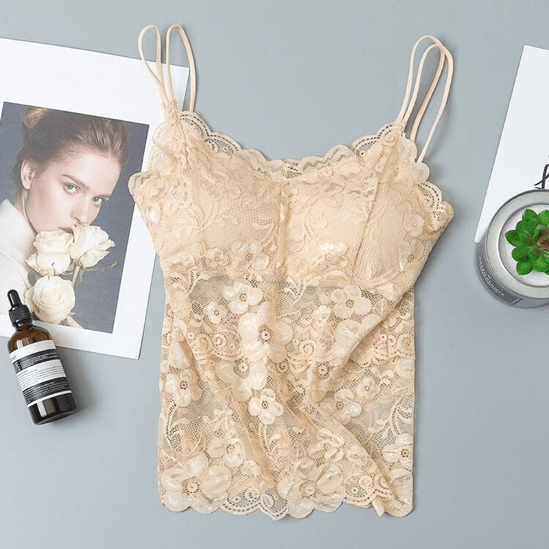 Lively® Sous-vêtements & Gaines Or / M Soutien-gorge et haut en dentelle | Lively®