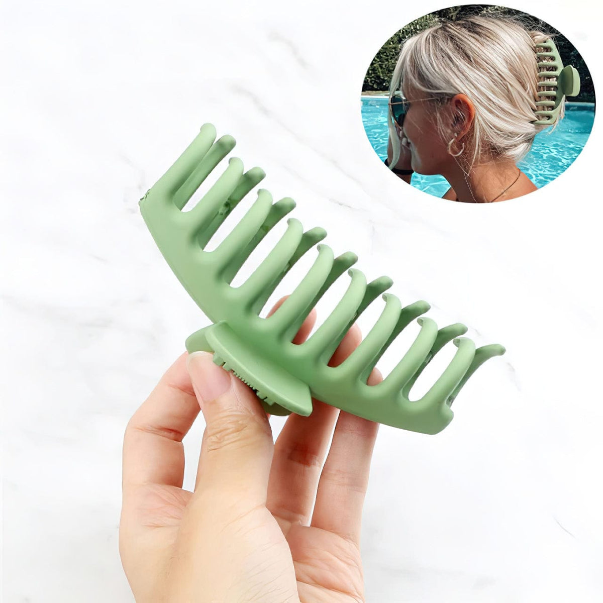 Lively® Soins & Accessoires cheveux Vert Pince anti-casse de cheveux | Lively®
