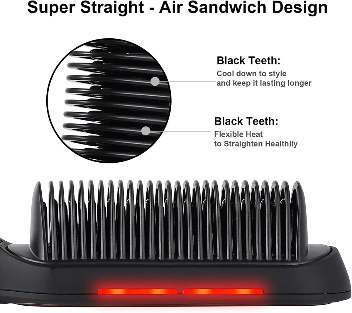 Lively® Soins & Accessoires cheveux Noir Brosse lissante ionique | Lively®