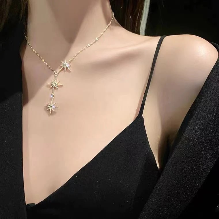 Lively® Colliers Dorure 18 Carats Collier des étoiles | Lively®