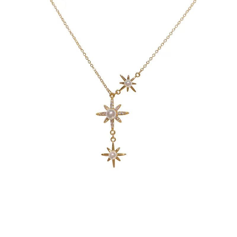 Lively® Colliers Collier étoiles & perles | Lively®