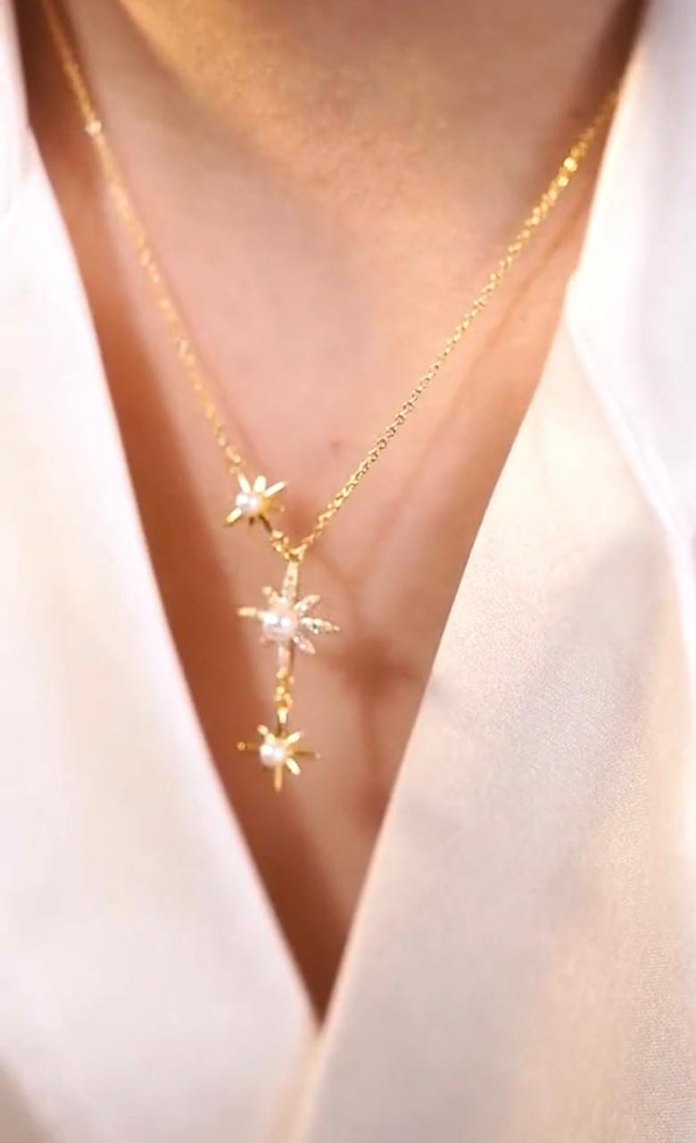 Lively® Colliers Collier étoiles & perles | Lively®