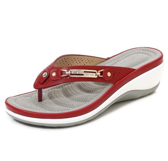 Lively® Sandales Rouge / 35 Sandales maxi-confort | Lively®