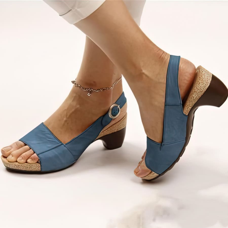 Lively® Sandales Bleu Foncé / 36 Sandales Orthopédiques à Talon | Lively™