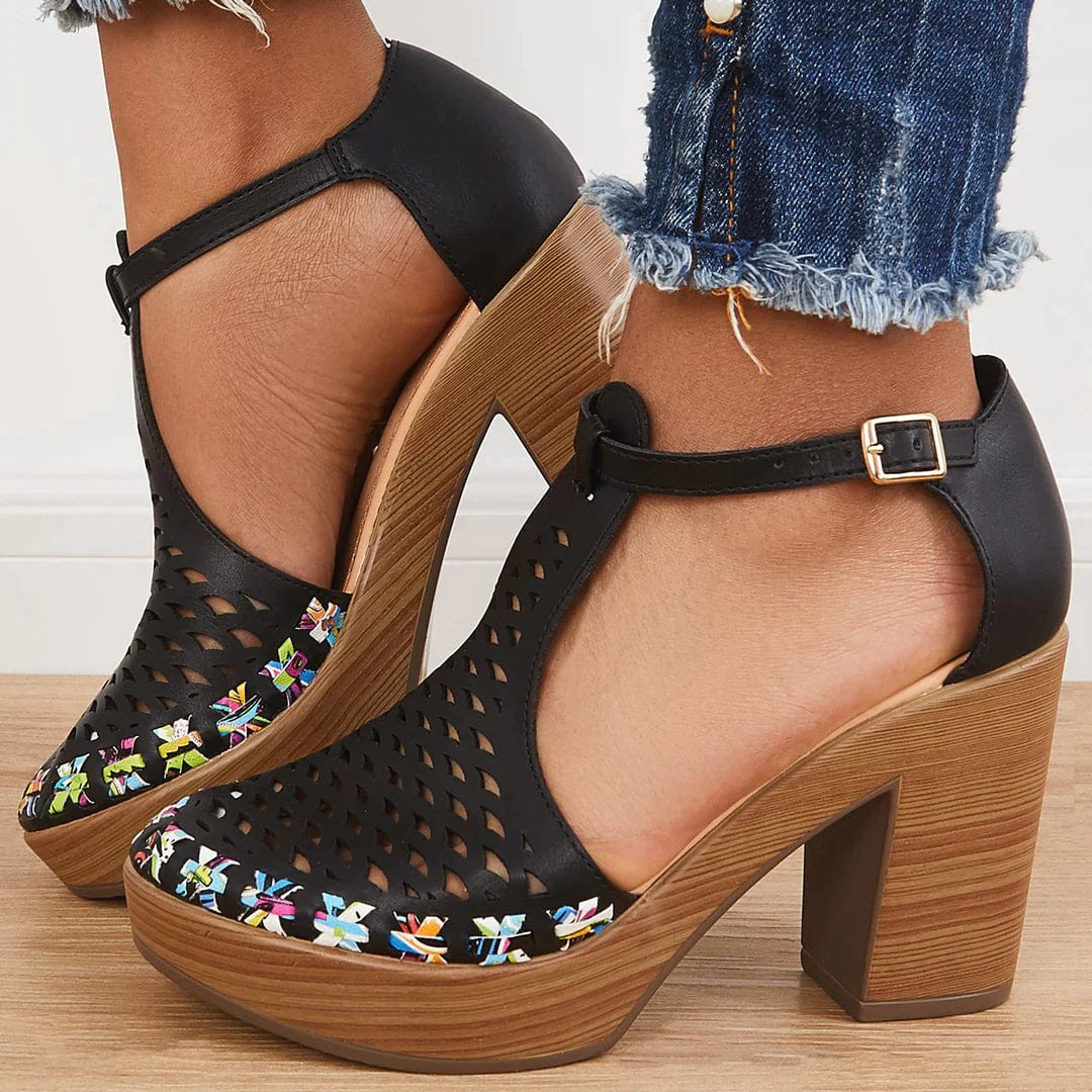Lively® Sandales Sabots à talons en maille | Lively™