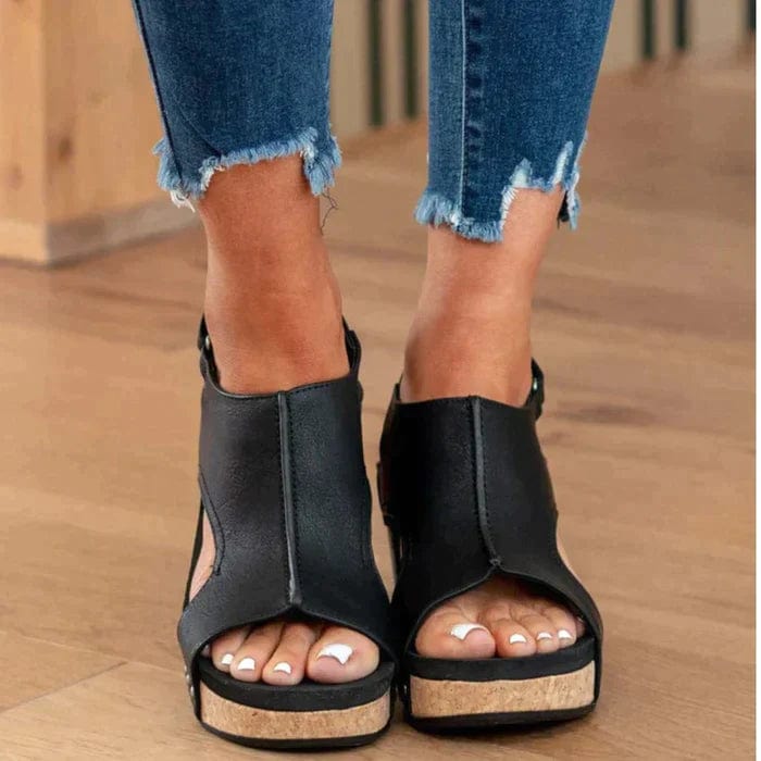 Bloom® Black / 2.5 UK Orthopaedic Wedge Heel - Bloom®