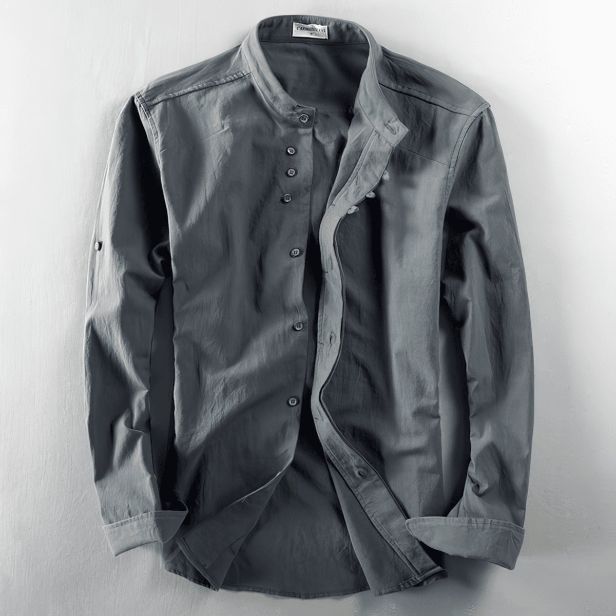 Lively® Chemise Gris foncé / S Chemise style japonais | Lively™