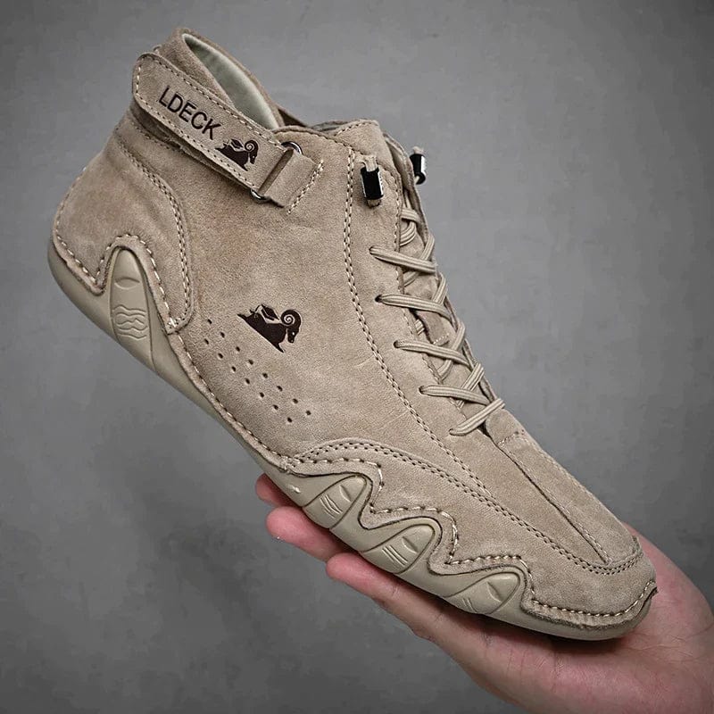 Lively® Khaki (Fast ausverkauft!) / 36 Wandara Orthoschuhe - Ultra-bequeme und rutschfeste Barfußschuhe aus Echtleder (Unisex)