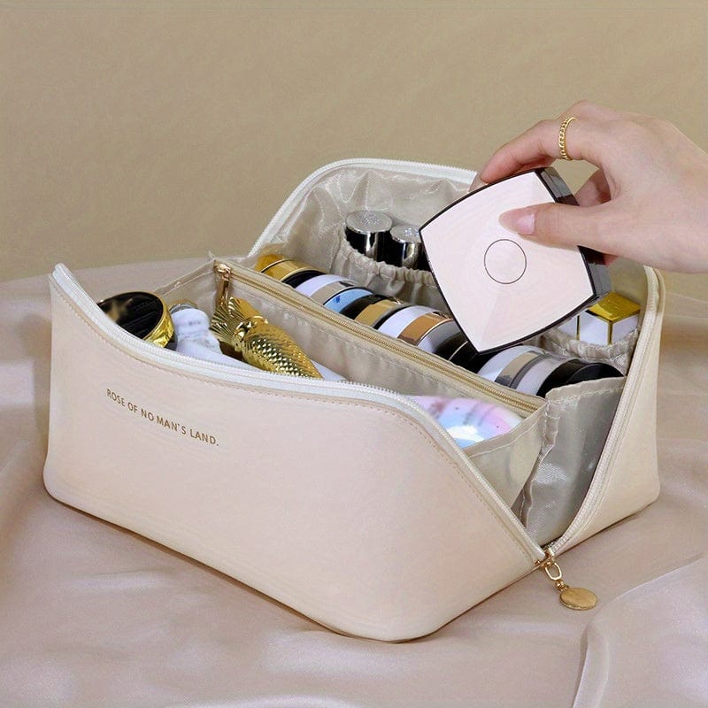 Lively® Minimalist Makeup Zipper Pouch, Lightweight Storage Bag, Travel Toiletry Wash Bag