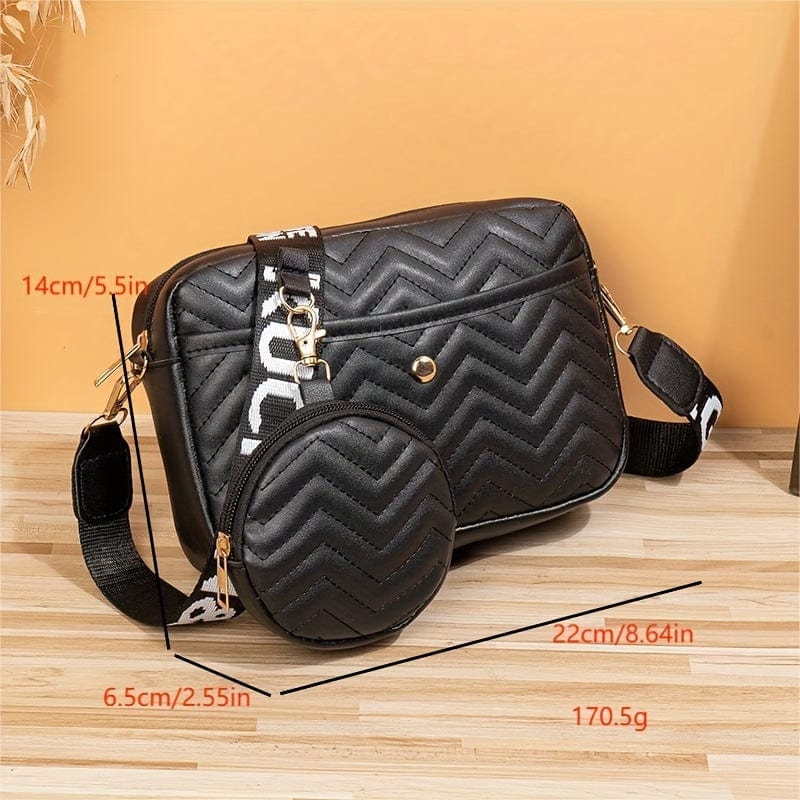 Lively® Sac à bandoulière matelassé avec porte-monnaie